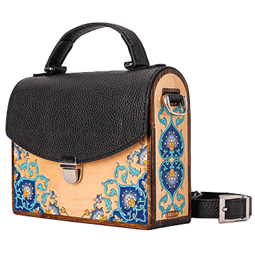 کیف چرم دوشی نگاران مشکی