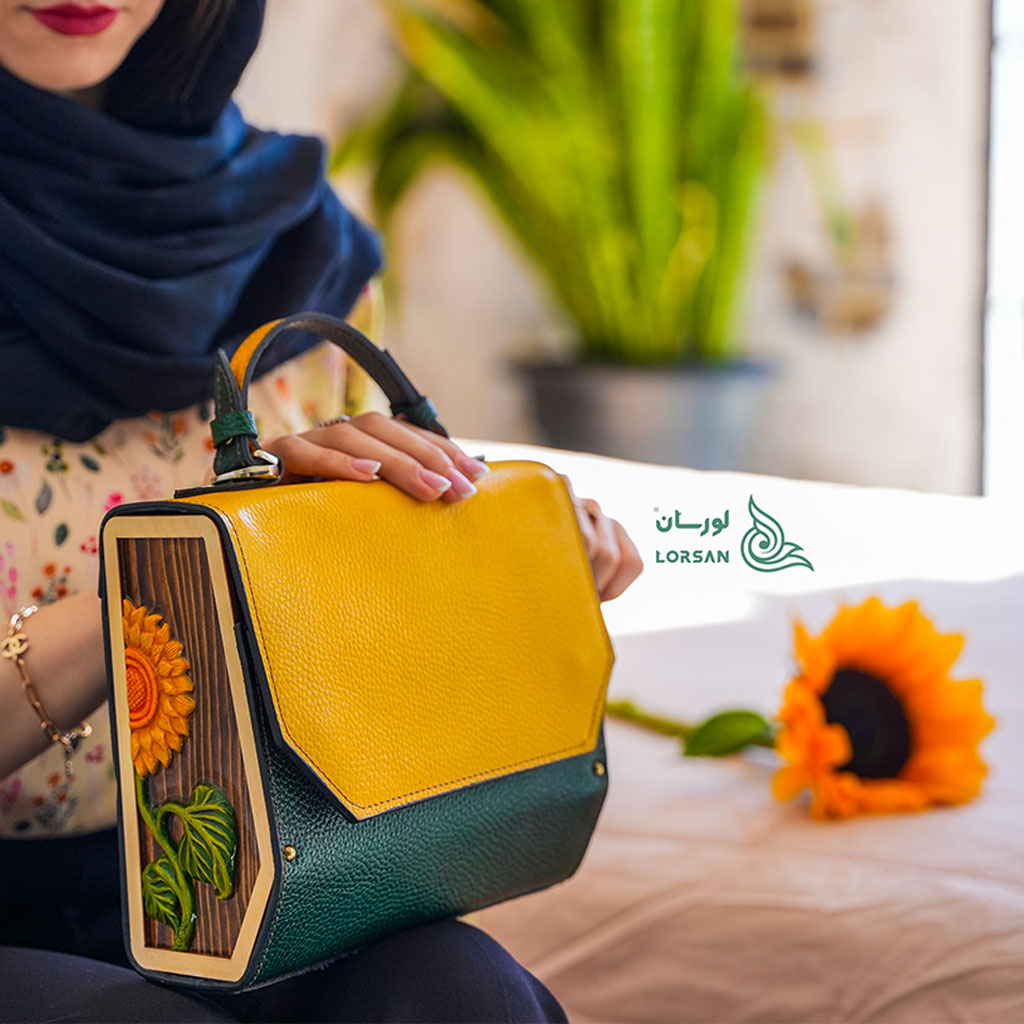 کیف-چرم-و-چوب-آفتاب-گردون