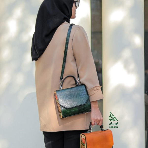 کیف مجلسی مرغ آمین سبز - عسلی