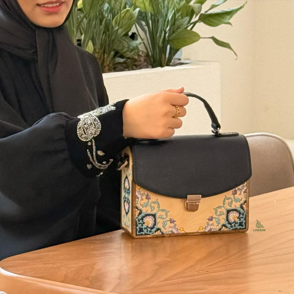کیف چرم دوشی نگاران مشکی