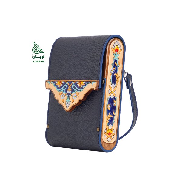 کیف دوشی چرمی زنانه رستا سرمه ای